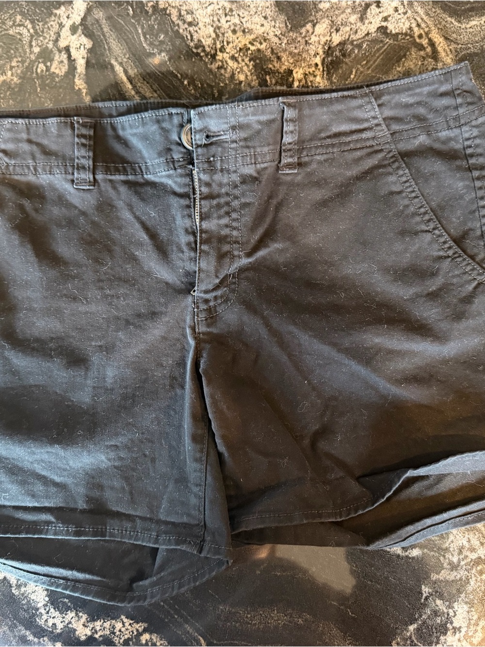 Womens Black Khaki Shorts American Eagle